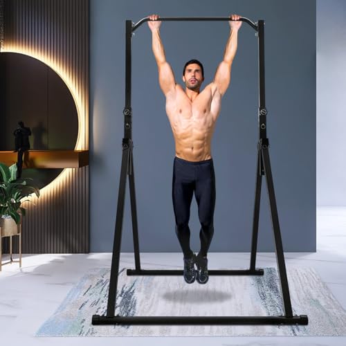 Free Standing Pull Up Bar, Foldable Pullup Bar Power Tower, Adjustable Height Pull Up Workout Station For Home Gym, 440 Lb...