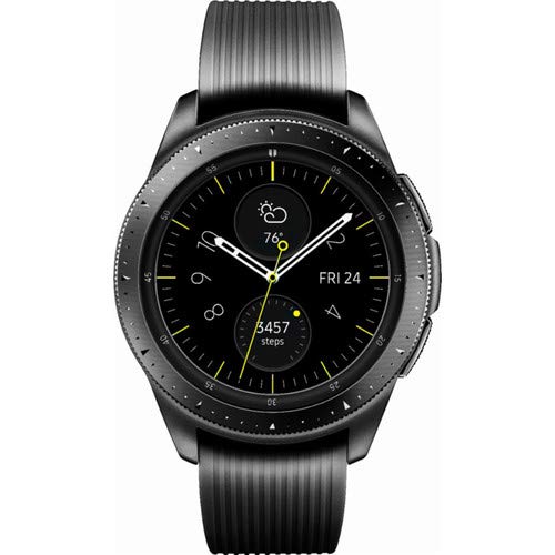 Samsung Galaxy Watch (42mm) Smartwatch (Bluetooth) Android/iOS Compatible -SM-R810 Intenational Version -No Warranty (Midn...