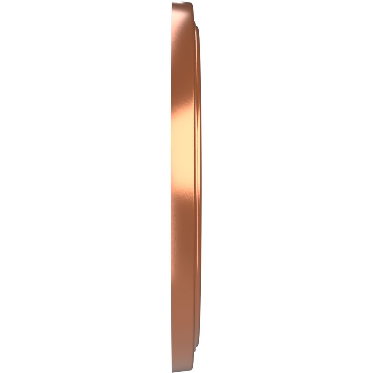 19Od X 3 1/2Id X 1 1/2P Traditional Thermoformed Pvc Ceiling Medallion (Fits Canopies Up To 11 1/2), Bright Coat Copper