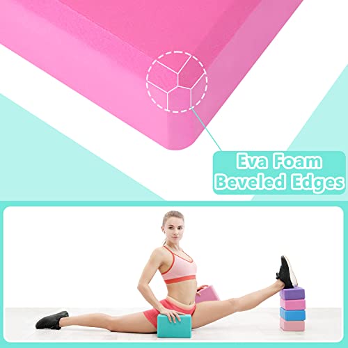 10 Pcs Yoga Blocks Bulk EVA Foam Blocks High Density Foam Brick Yoga Accessories, Improve Strength and Aid Balance and Fle...