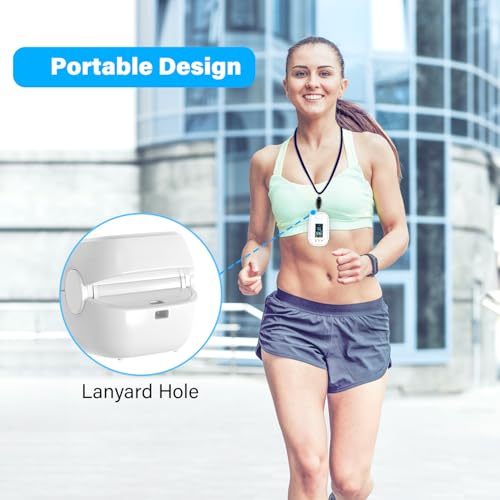 AILE Pulse Oximeter with Fingertip Oxygen Meter, Compact Fingertip Pulse Oximeter - Blood Oxygen/Heart Rate Monitor - 4 Co...