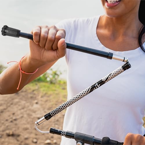 TREKOLOGY Black Trekking Pole Tips Replacement - Hiking/Walking Stick Tips for Walking Poles