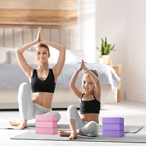 Meooeck 30 Pcs Yoga Blocks Bulk Eva Foam Block Pack, 9 x 6 x 3 Inch Exercise Brick Foam High Density Soft Non Slip Yoga Ac...