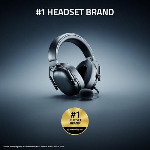 Razer BlackShark V3 X HyperSpeed Wireless Gaming Headset for PC: 50mm Drivers - Cardioid Mic - 2.4 GHz, Bluetooth, USB - W...