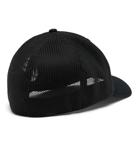 Columbia Unisex Mesh Ball Cap, Black/White, L/XL