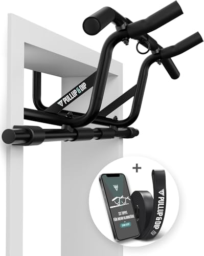 PULLUP & DIP Pull-up bar for door frames for hanging without screws and no slipping, professional door bar, pull-up bar wi...