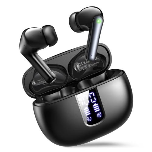 Ear Buds Wireless Earbuds - Bluetooth 5.3 Headphones (48H Playback) Built in Mic with LED Display Charging Case, IP7 Water...