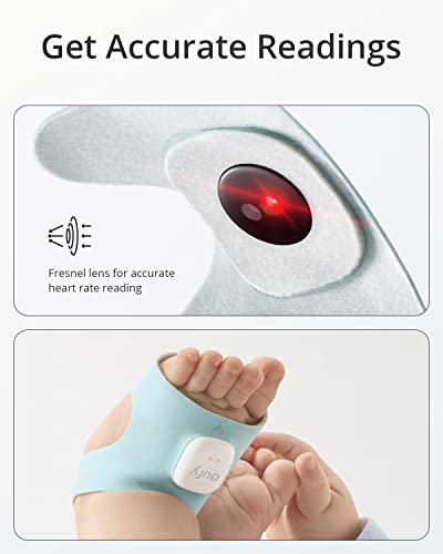 eufy Security Baby Monitor Baby Smart Sock with 2.4 GHz Wi-Fi, Track Sleep Patterns, Naps, Heart Rate, No Monthly Fee