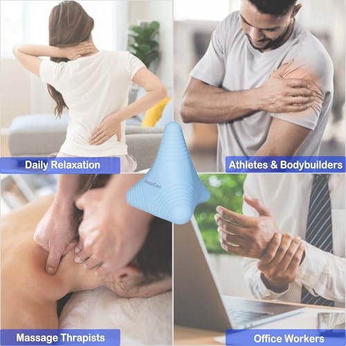 AmazCare Trigger Point Massage Ball, Manual Massager Tool for Muscle Knot Deep Tissue Relief Myofascial Release Physical T...