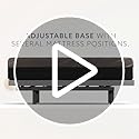 Sven & Son Classic Adjustable Bed Base, Head and Foot Lift, Massage, Under-Bed Lights, USB, Gel Memory, Zero Gravity Smart...