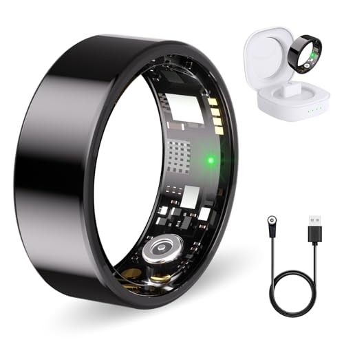 Nyweey Smart Ring for Women Men Fitness Ring with Heart Rate, Blood Oxygen, Blood Pressure, Sleep Tracker, Step Tracker, I...
