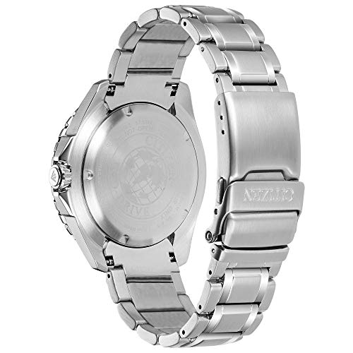 Citizen Men's Promaster Sea Eco-Drive Stainless Steel Watch, 3-Hand Date, One-Way Rotating Bezel, ISO Compliant, Luminous ...