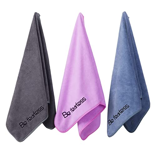Wuwahold Microfiber Gym Towels Bigger Size Super Soft for Exercise Fitness, Sports, Workout, 380-GSM 15-Inch x 31-Inch Qui...