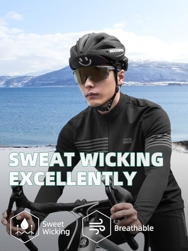 ROCKBROS Winter Cycling Caps for Men and Women Windproof Cycling Hat Under Helmet Liner Breathable Sweat Absorbent with Su...