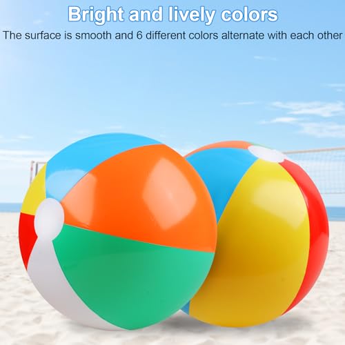 2 Pack Beach Balls, 20 Inch Beach Balls, Rainbow Color Pool Toys Pool Balls for Swimming Pool, Beach Toys Inflatable Ball ...