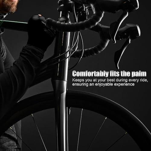 FITFIV Cycling Gloves Bike Gloves for Men/Women Half Finger Biking Gloves Exercise Workout Gloves Suitable for Outdoor Spo...