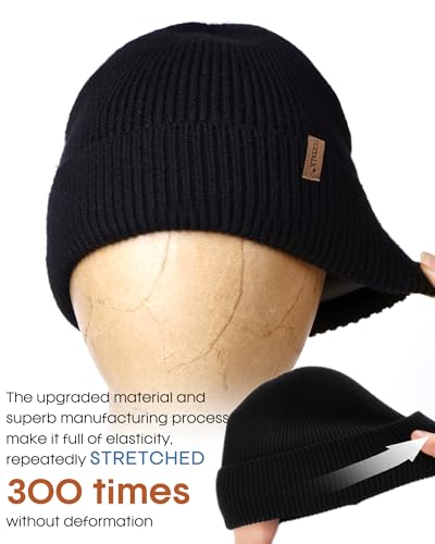 FURTALK Winter Hats for Men Women Fleece Lined Beanie Warm Cuffed Outdoor Skull Cap