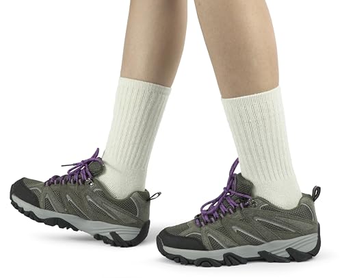 BomKinta Wool Hiking Socks Women - Merino Thick Warm Thermal Boot Socks - Winter Cozy Crew Sock Size 5-11