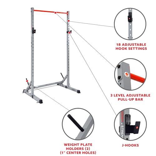 Sunny Health & Fitness Multifunctional Strength Training Home Gym – Complete Workout Equipment with Training Attachments, ...