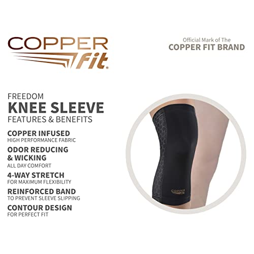 Copper Fit Freedom Knee Compression Sleeve