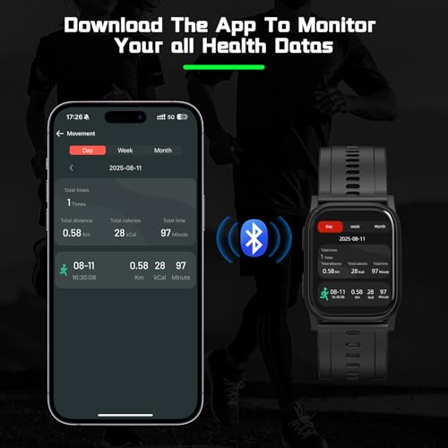 Blood Pressure Monitor Watch with FDA 510(k) Clearance,Blood Pressure Watch with Heart Rate,Blood Oxygen (Wellness), Medic...
