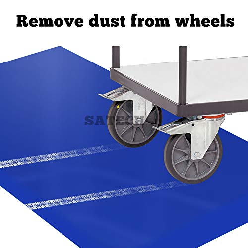 SATECH Sticky/Tacky/Adhesive Mat 24" x 36" White (Case of 4 Mats,30 Sheets Each) for Cleanroom Laboratory Hospital Constru...