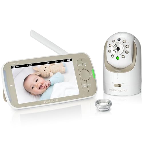 Infant Optics DXR-8 PRO Video Baby Monitor, 720P HD Resolution 5" Display, Patented A.N.R. (Active Noise Reduction), No Wi...