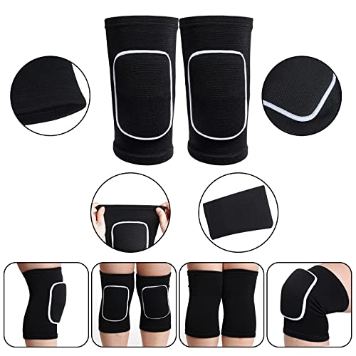 obmwang 2 Pieces Volleyball Accessories Including Volleyball Knee Pads and Volleyball Arm Sleeves with Protection Pads and...