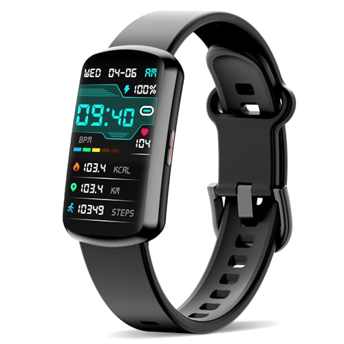 JYUAJOI Health Fitness Tracker, Smart Watch with 24/7 Heart Rate and Blood Pressure Monitor, Activity Tracker with Blood O...