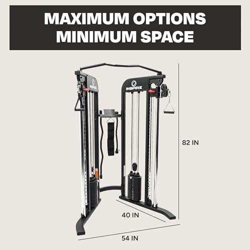 Inspire Fitness FTX Functional Trainer - Compact at Home Workout Machine with Accessories - Space Saving Design - Home Gym...