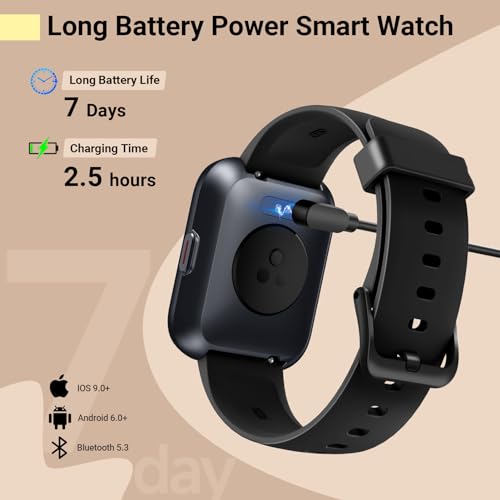 Smartwatch for Women/Men, Compatible with Android & iPhone, 1.8'' Fitness Tracker Watch with Alexa, Call & Notification Al...