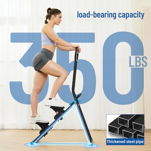 HXD-ERGO Stair Stepper for Home, New Version 6 Adjustable Resistance Vertical Climber Cardio Exercise Machine, Folding Sta...
