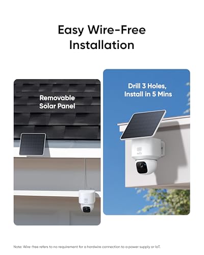 eufy Security SoloCam E30, Security Cameras Wireless Outdoor, Solar Camera Outdoor Wireless, 360° Pan, AI Tracking, 2K Cla...