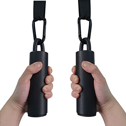 Lights Mountain Pull Up Grips Set with Hanging Straps and Strong Carabiner, Finger Strengthener，Forearm, Biceps, Ninja War...