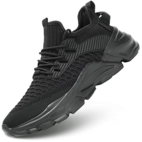 Srenket Men's Running Shoes, Non Slip, Breathable, Lightweight Fashion Sneakers, Slip Resistant Athletic Sports Walking Gy...