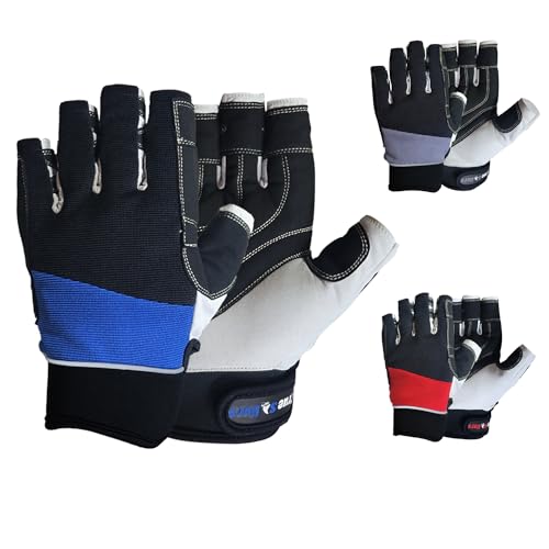 MRX Sailing Gloves for Men & Women 3/4 Finger Grip Great for Sailing, Yachting, Paddling, Kayaking, Fishing, Dinghying Wat...