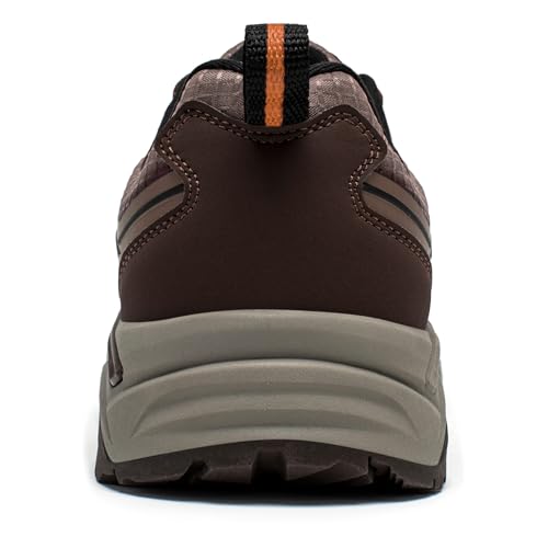 HOBIBEAR Men's Trail Hiking Shoes Wide Fit - Lightweight Low Top Breathable Sneakers for Walking, Trekking & Outdoor Adven...