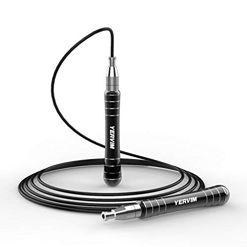 Speed Jump Rope - YERVIM Fast Skipping Ropes for Aerobic Exercise, Fitness, Losing Weight, Endurance Workout of Boxing, MM...