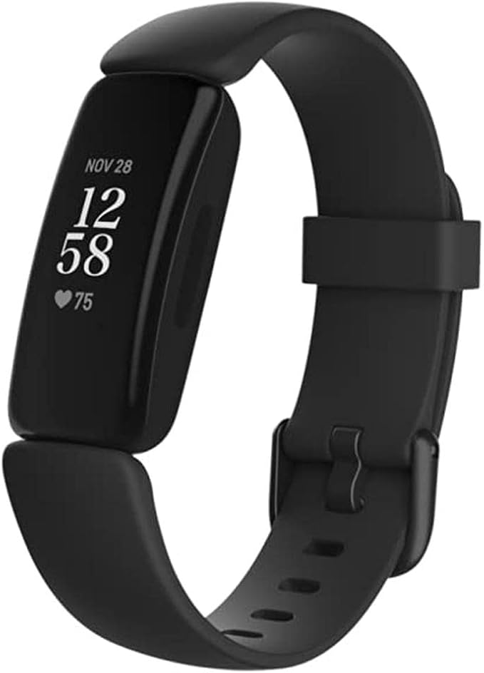 Fitbit Inspire 2 Health & Fitness Tracker with a Free 1-Year Premium Trial, 24/7 Heart Rate, Black/Black, One Size (S & L ...