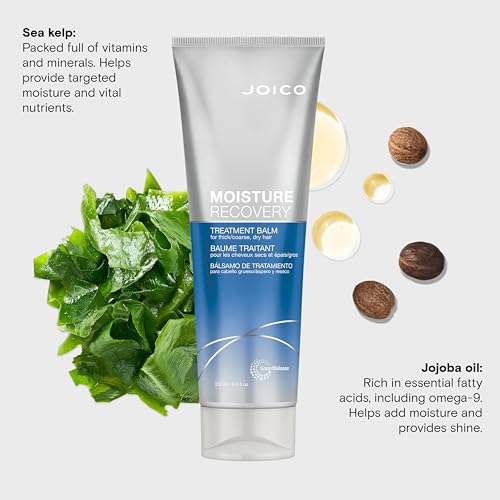 Joico Moisture Recovery Treatment Balm | For Thick, Coarse, Dry Hair | Replenish Moisture | Restore Smoothness & Elasticit...