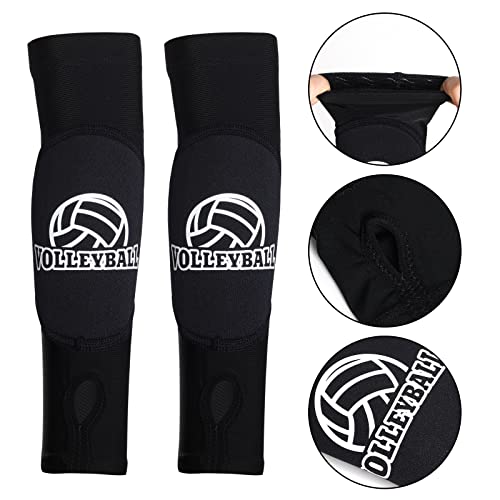 obmwang 2 Pieces Volleyball Accessories Including Volleyball Knee Pads and Volleyball Arm Sleeves with Protection Pads and...