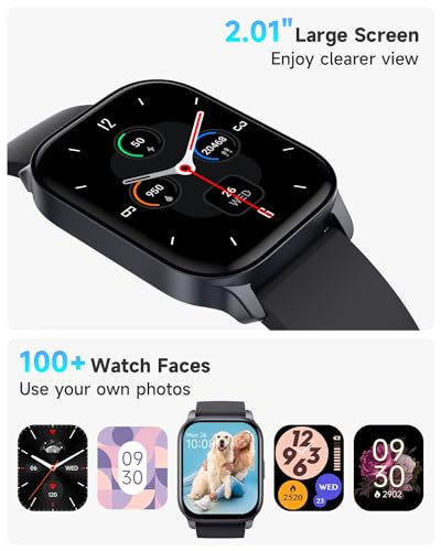 TOOBUR Smart Watch for Men Women, Smartwatch Compatible Android and iOS Phone, Answer/Make Calls, Fitness Tracker Watch, H...