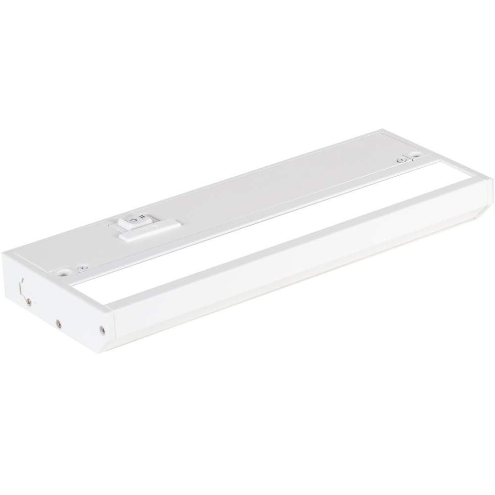 NSL LED Under Cabinet Lighting Dimmable 9 Inch Aluminum Warm White Soft White Cool White White Finish Model LTSPRO-9-WH