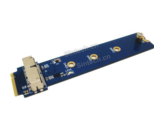 Sintech M.2 Ngff 28Pin Ssd Adapter, For Read Ssd From Macbook 2013-2015 Year In M-Key Slot (Only Fit In Desktop,Height 10Mms,Not