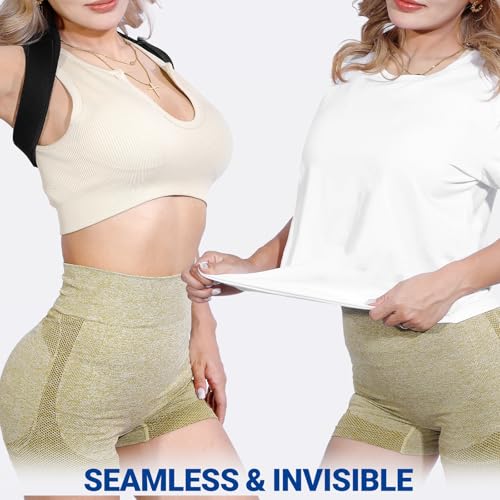 Posturace Posture Corrector for Women & Men - Adjustable Upper Back Brace Straightener Suitable for Lumbar, Shoulder, Nec...