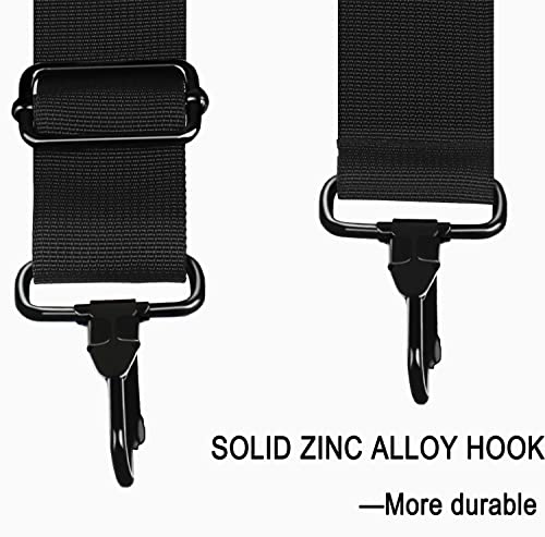 Askuko Shoulder Strap 56 Inch, Universal Adjustable Shoulder Belt Replacement Laptop Bag Shoulder Strap with Metal Hooks f...
