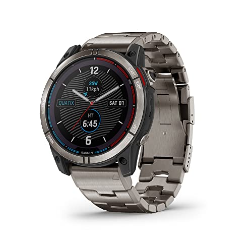 Garmin quatix® 7X Solar Edition, Marine GPS Smartwatch, Solar Charging Capabilities, Durable Watch with Flashlight, Tide C...