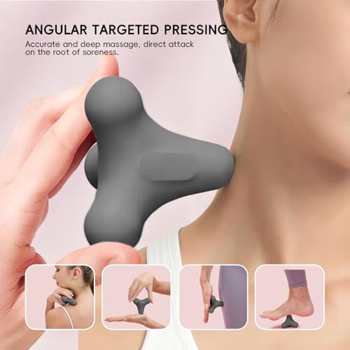 4-Node Quadrangular Fascia Massage Ball - Portable Trigger Point Therapy Tool for Muscle Relief, Myofascial Release & Faci...