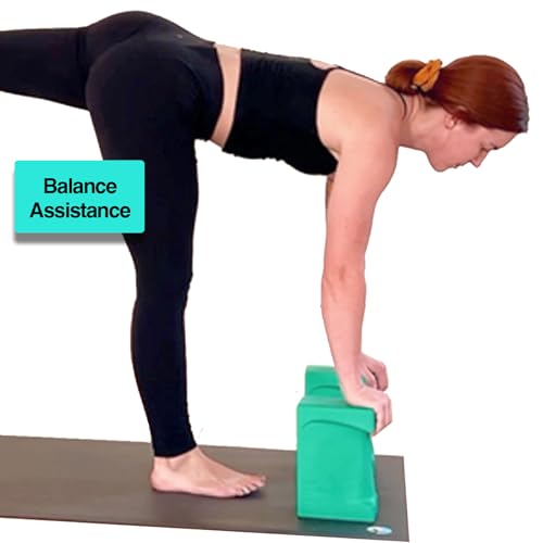 WRIST BLOCK™ The Ultimate Evolution in Premium Quality Yoga Blocks (Set of 2, Teal) - Designed to Eliminate Wrist Strain D...