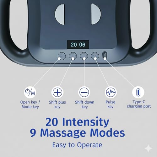 Belovedone Massage Gun, 6 Head Percussion Massage Guns, Deep Tissue Muscle Massagers, Electric Massager Tool for Legs, Arm...